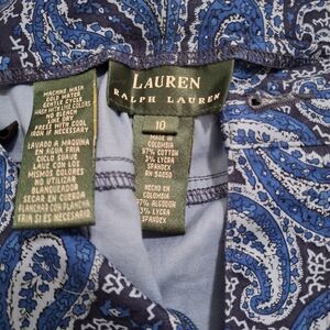 Lauren Ralph Lauren Blue and Black Paisley Dress